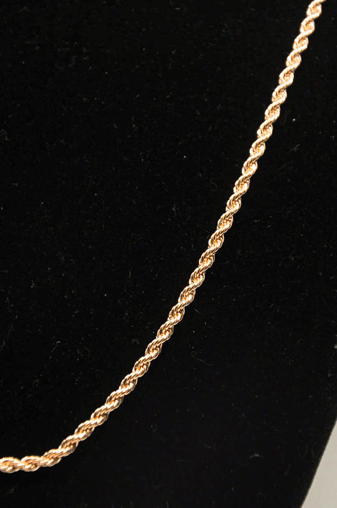 Золотые цепочки 50 см женские